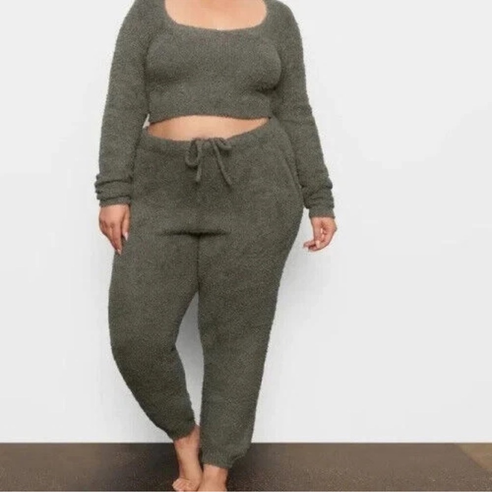 SKIMS Cozy Knit Pants 4X5X {can size down}Drawstring Cozy Knit Collection NWT